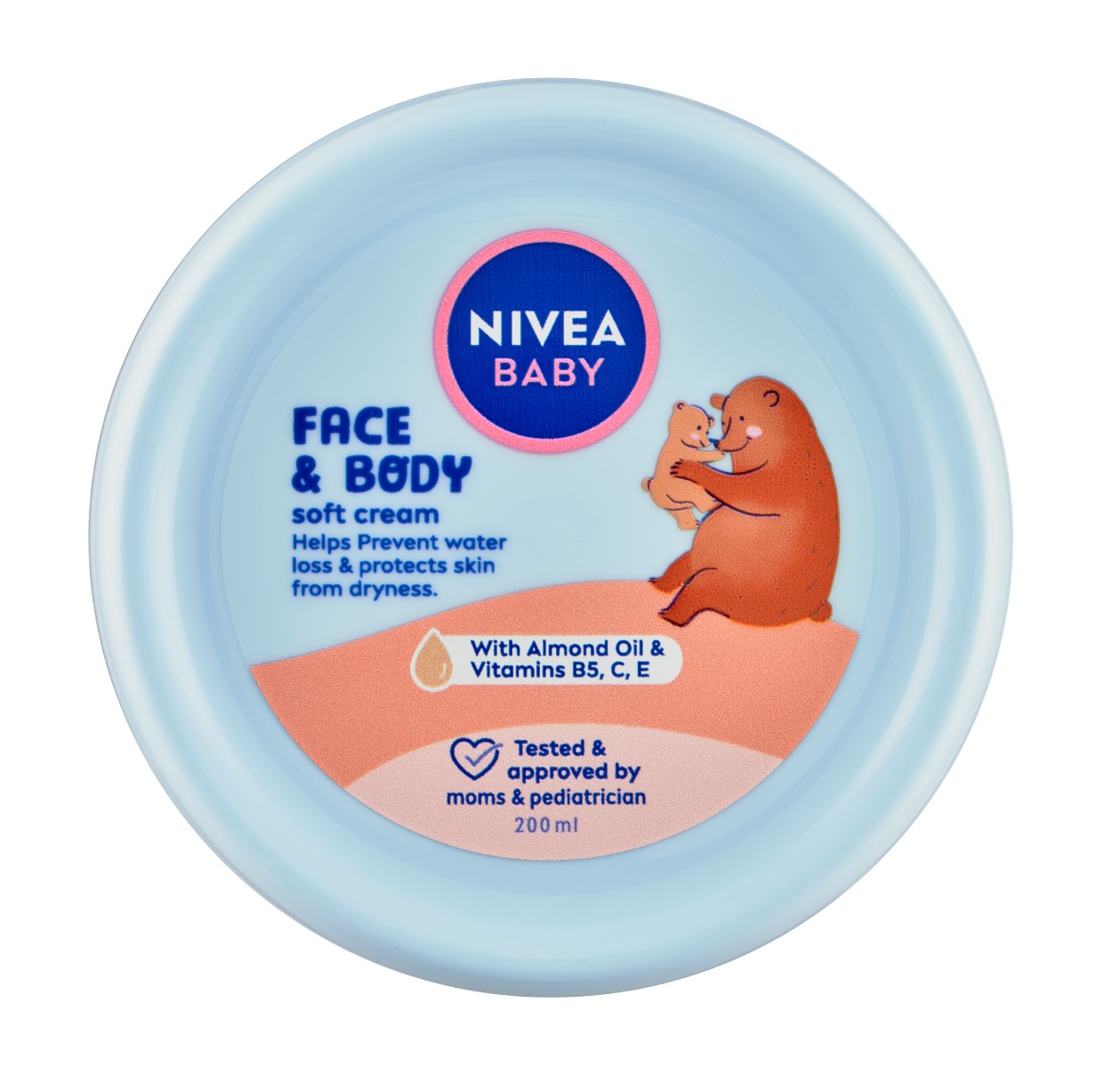 Nivea baby Face & Body Soft krém na obličej a tělo 200 ml Nivea baby