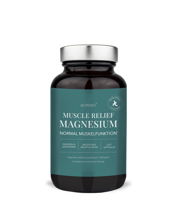 Nordbo Magnesium Muscle Relief 90 kapslí Nordbo