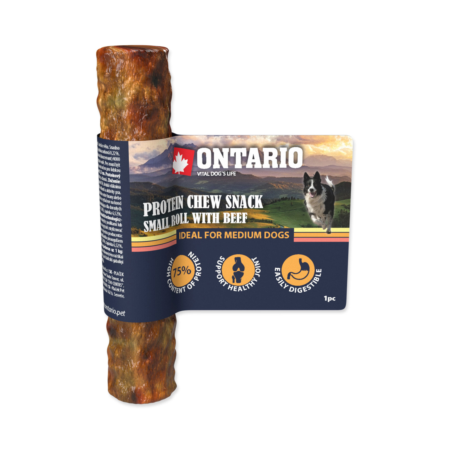 Ontario Protein Chew Snack Small Roll with Beef Ontario