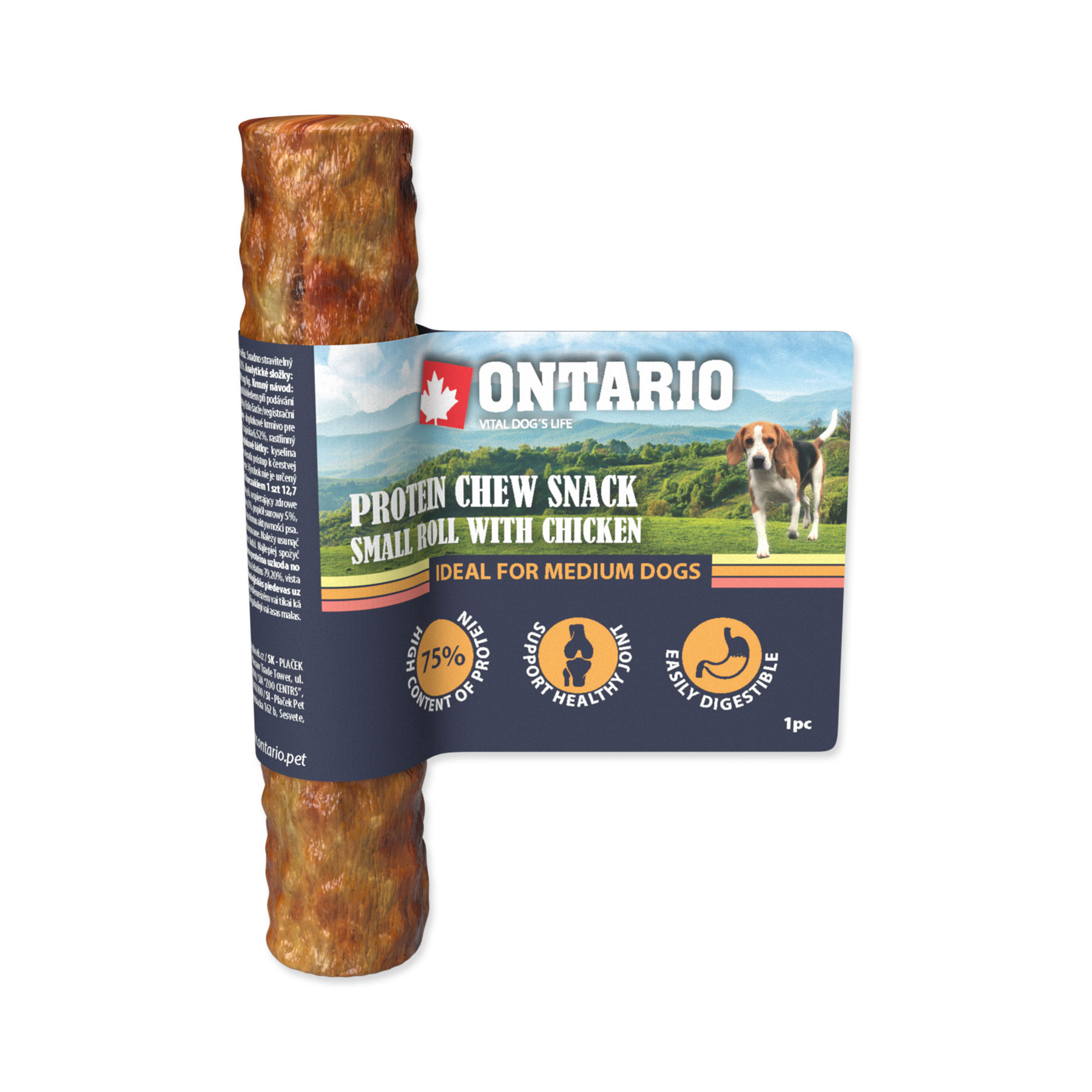 Ontario Protein Chew Snack Small Roll with Chicken Ontario