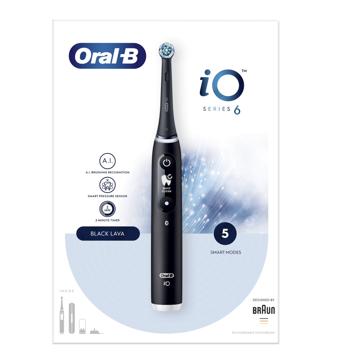 Oral-B iO Series 6 elektrický zubní kartáček Black Onyx Oral-B