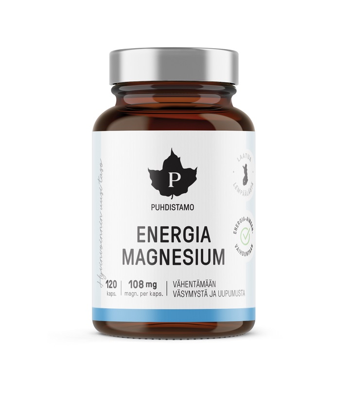 Puhdistamo Energia Magnesium 120 kapslí Puhdistamo