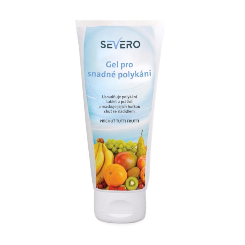 SEVERO Gel pro snadné polykání tutti frutti 150 ml SEVERO