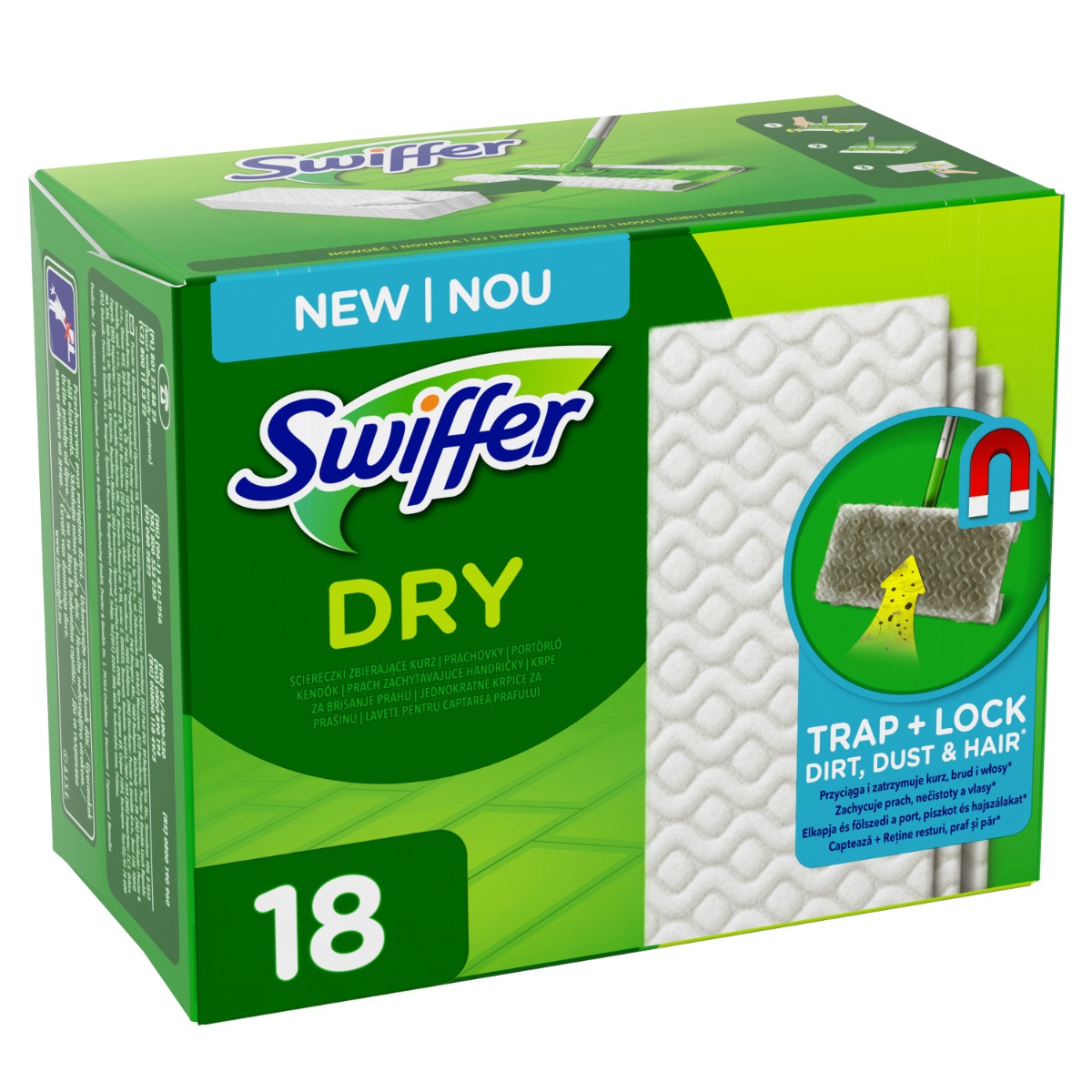 Swiffer Sweeper Suché utěrky na podlahu 18 ks Swiffer