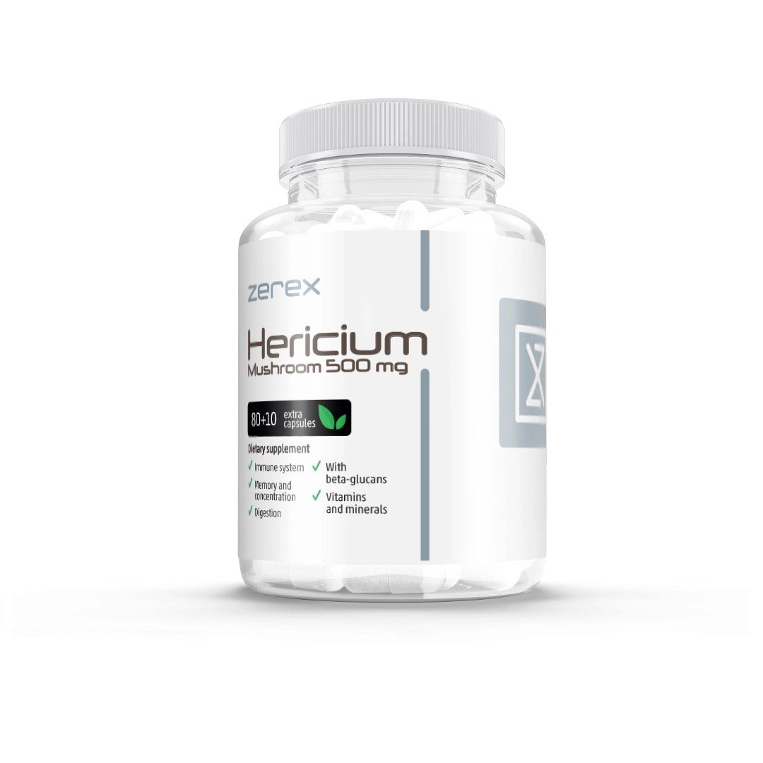 Zerex Hericium 500 mg 80+10 kapslí Zerex