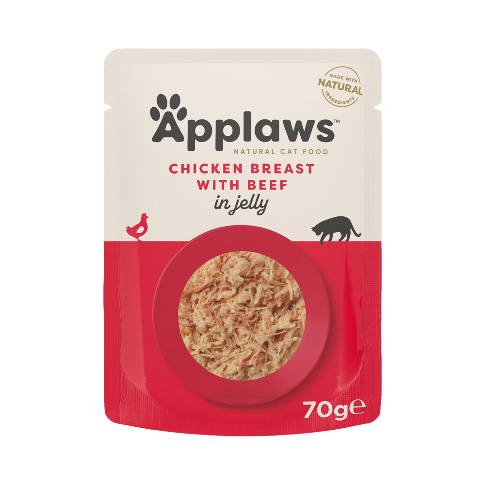 Applaws Cat Jelly Kuřecí s hovězím kapsička 70 g Applaws