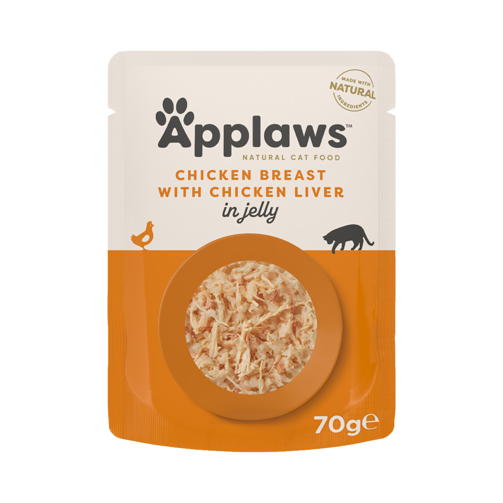 Applaws Cat Jelly Kuřecí s játry kapsička 70 g Applaws