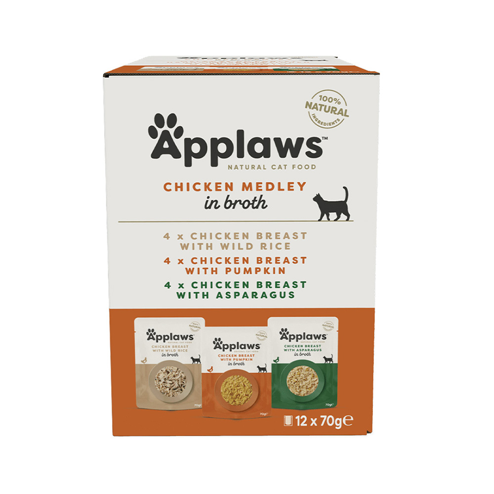 Applaws Cat Multipack Kuřecí kapsička 12x70 g Applaws