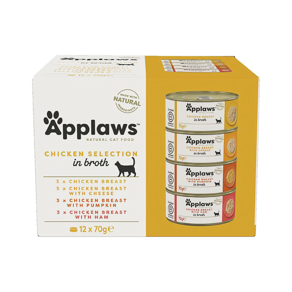 Applaws Cat Multipack Kuřecí konzerva 12x70 g Applaws