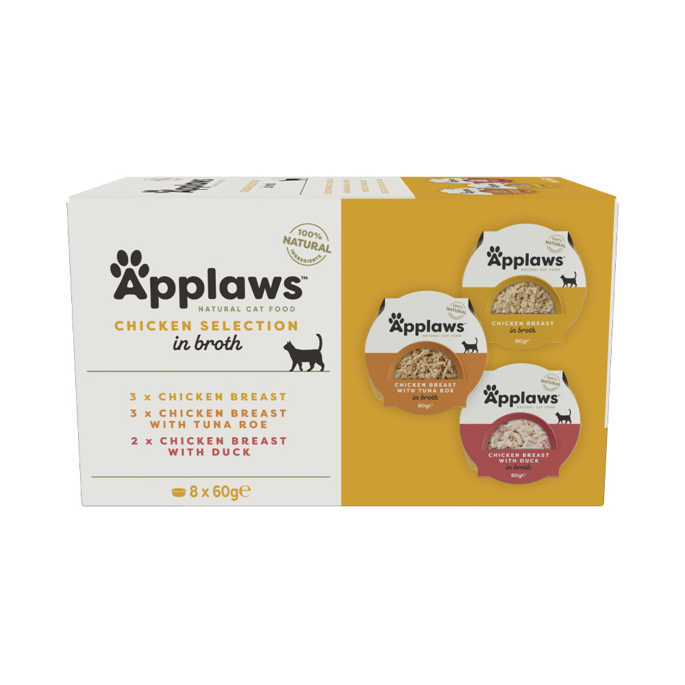 Applaws Cat Pot Multipack Kuřecí miska 8x60 g Applaws