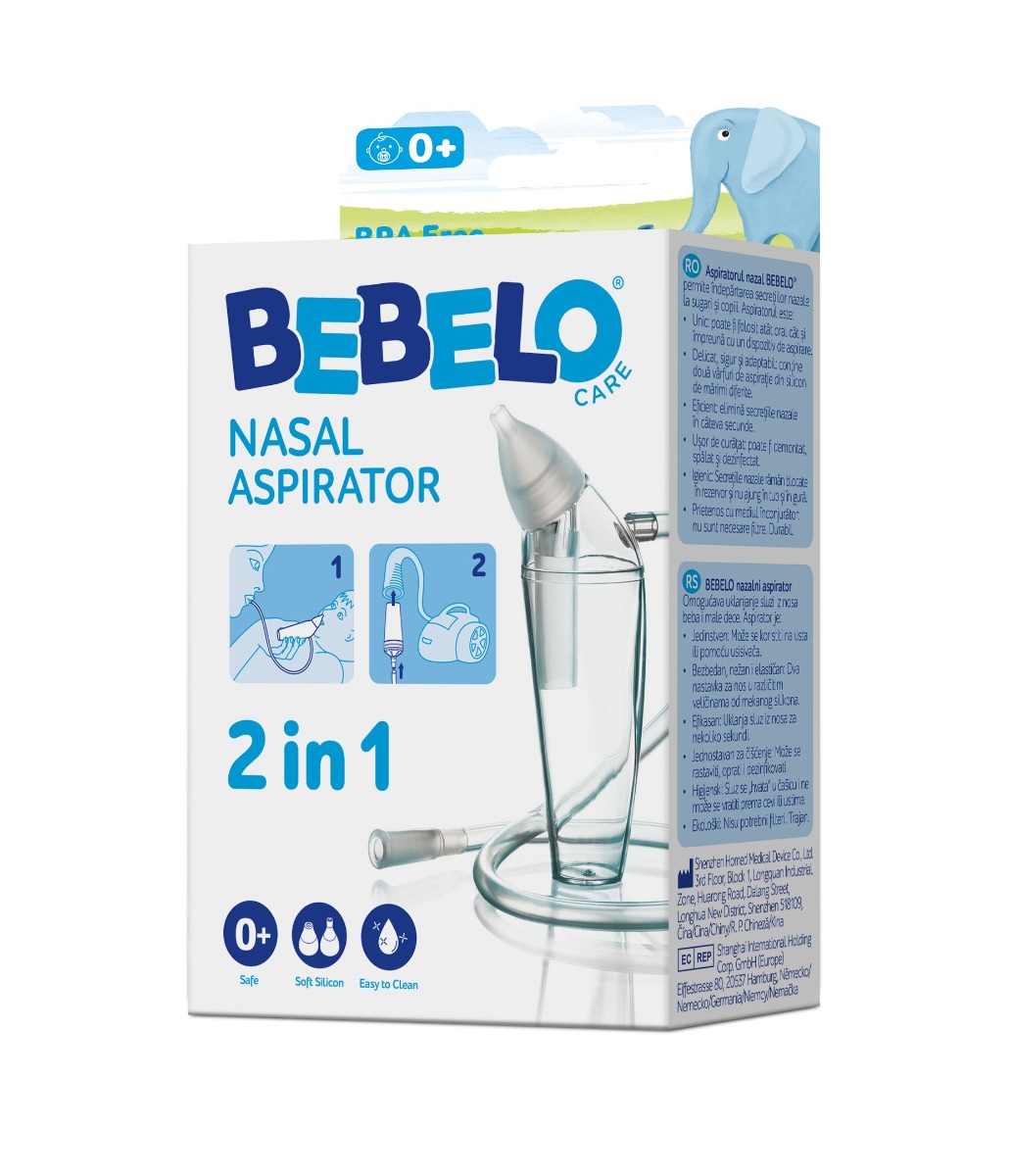 BEBELO Nasal Aspirator nosní odsávačka 1 ks BEBELO