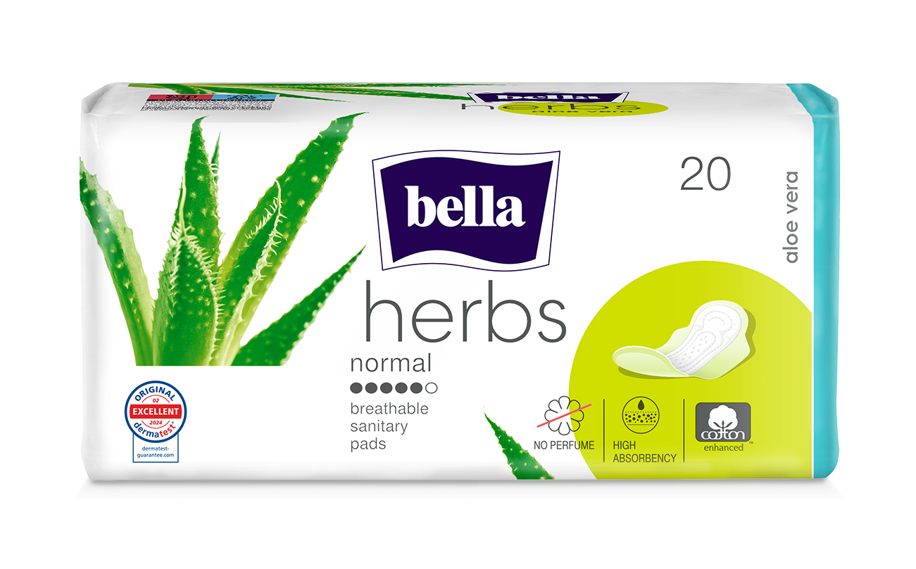 Bella Herbs Aloe Vera Normal hygienické vložky 20 ks Bella