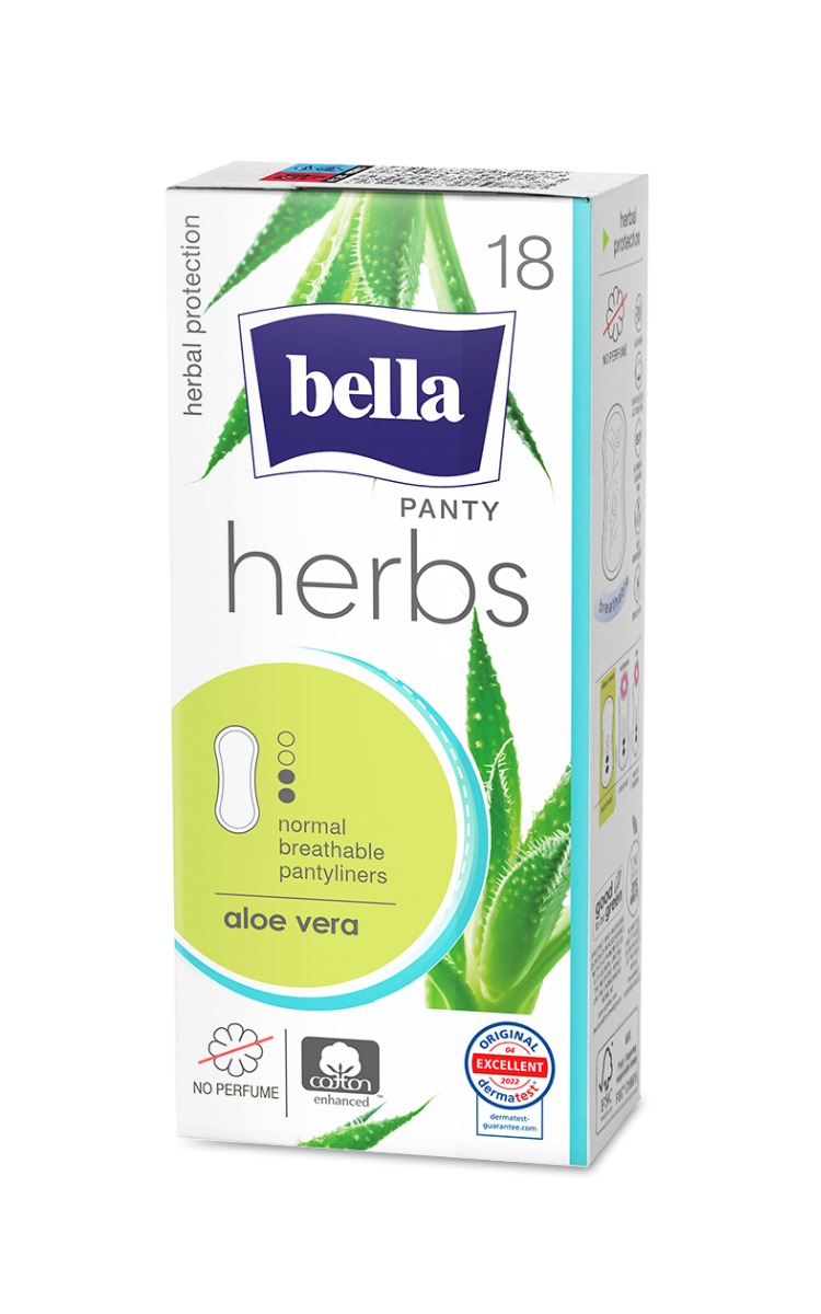 Bella Herbs Panty Aloe Vera slipové vložky 18 ks Bella