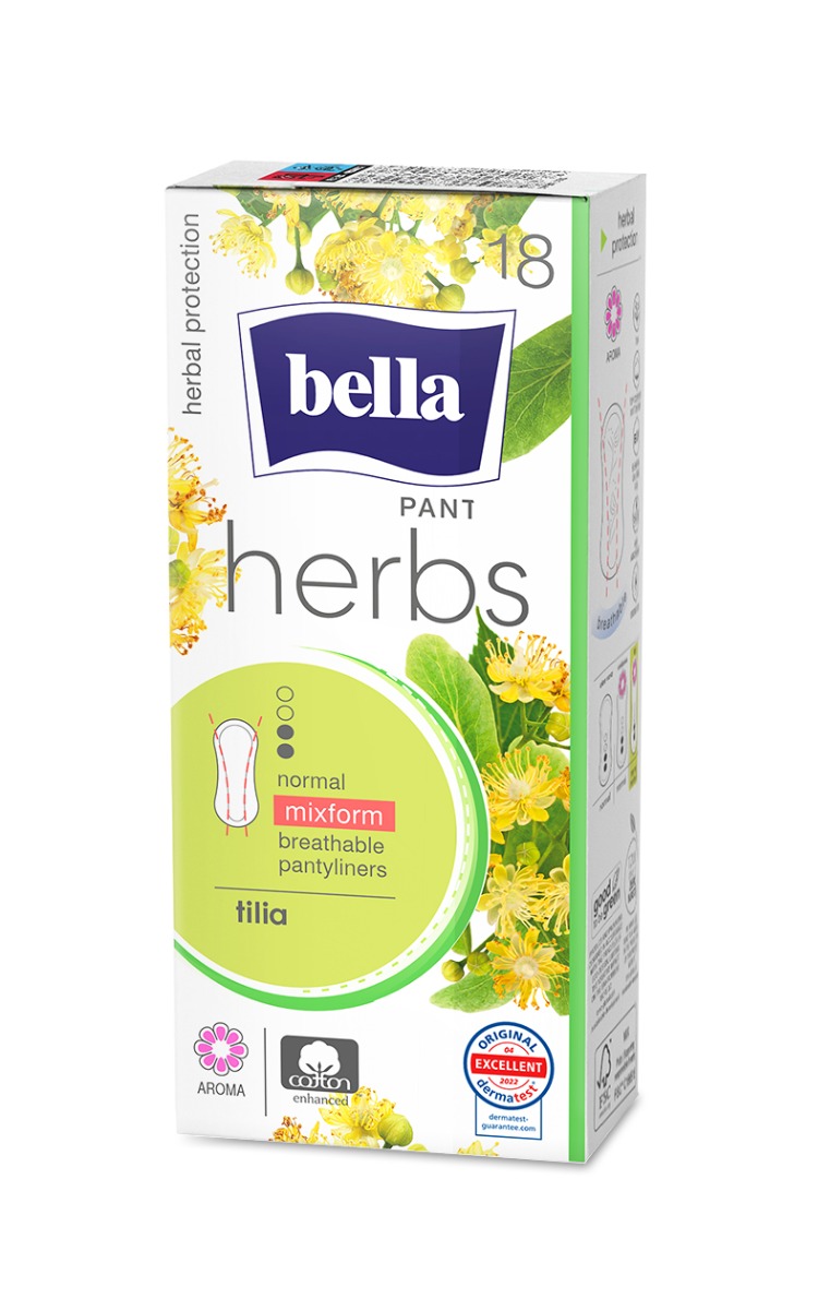 Bella Herbs Panty Tilia slipové vložky 18 ks Bella