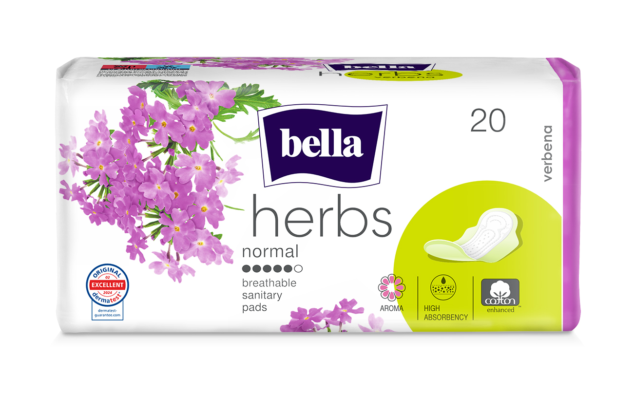 Bella Herbs Verbena Normal hygienické vložky 20 ks Bella