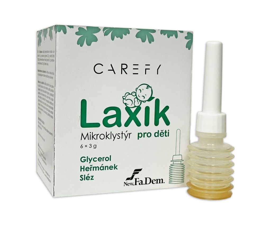 CAREFY Laxík mikroklystýr pro děti 6x3 g CAREFY