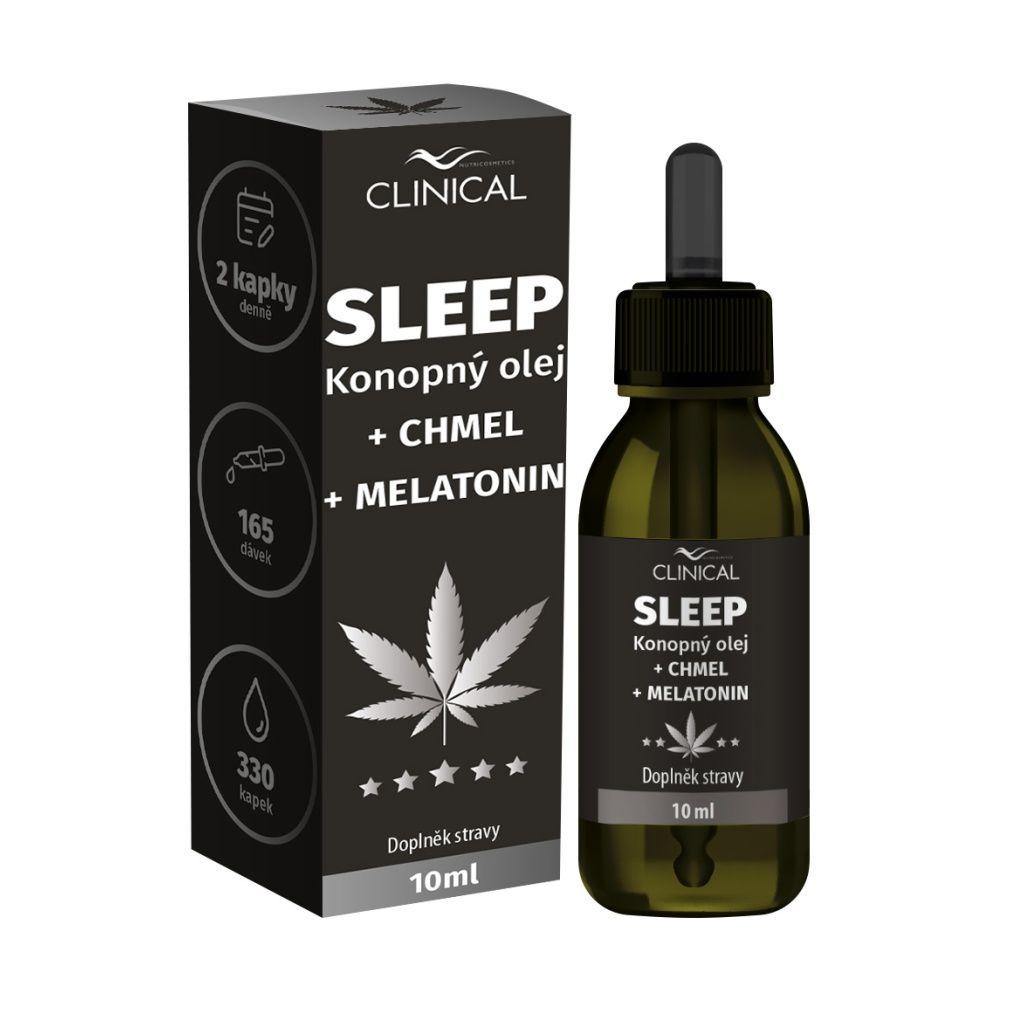 Clinical SLEEP Konopný olej + chmel + melatonin 10 ml Clinical