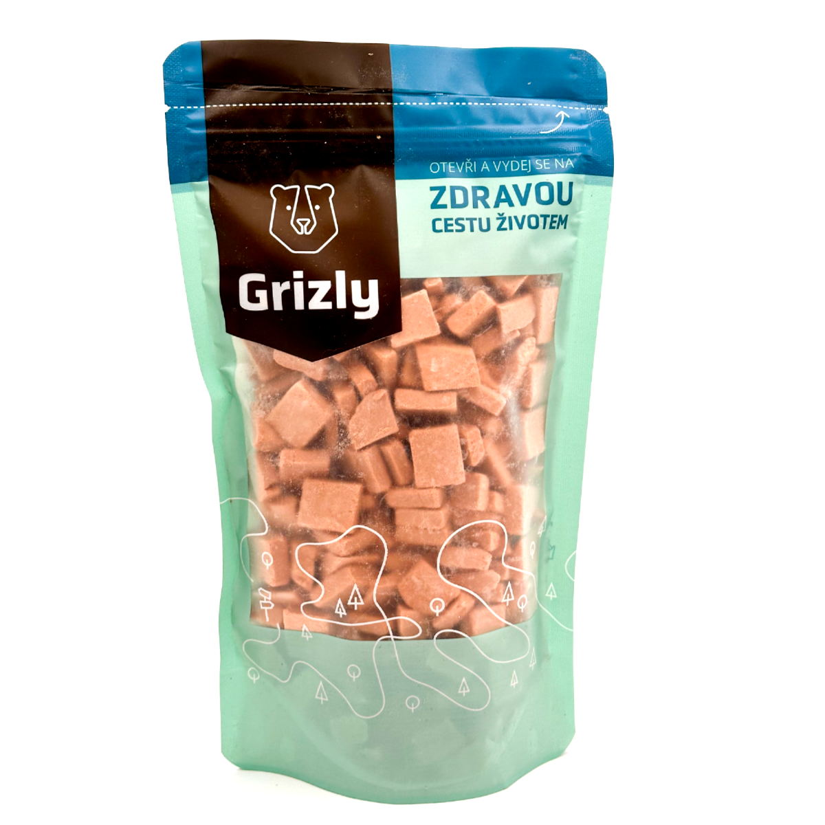 Grizly Lyofilizované smoothie plátky jahoda banán 125 g Grizly