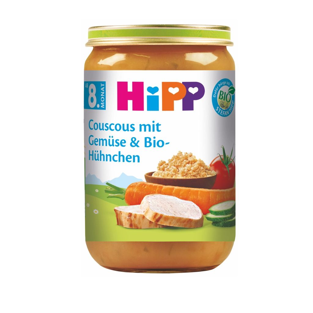 Hipp BIO Kuskus se zeleninou a kuřecím masem 8m+ 220 g Hipp