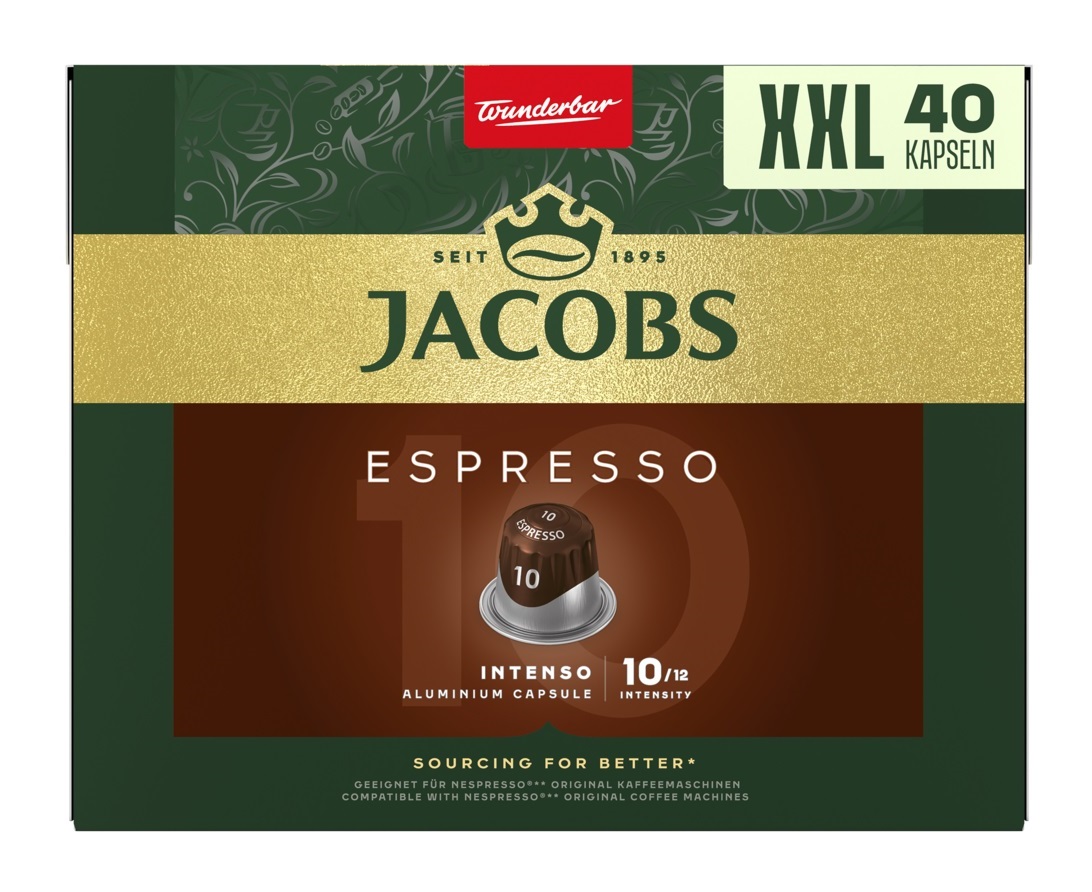 Jacobs Espresso Intenso 10 XXL kapsle 40 ks Jacobs