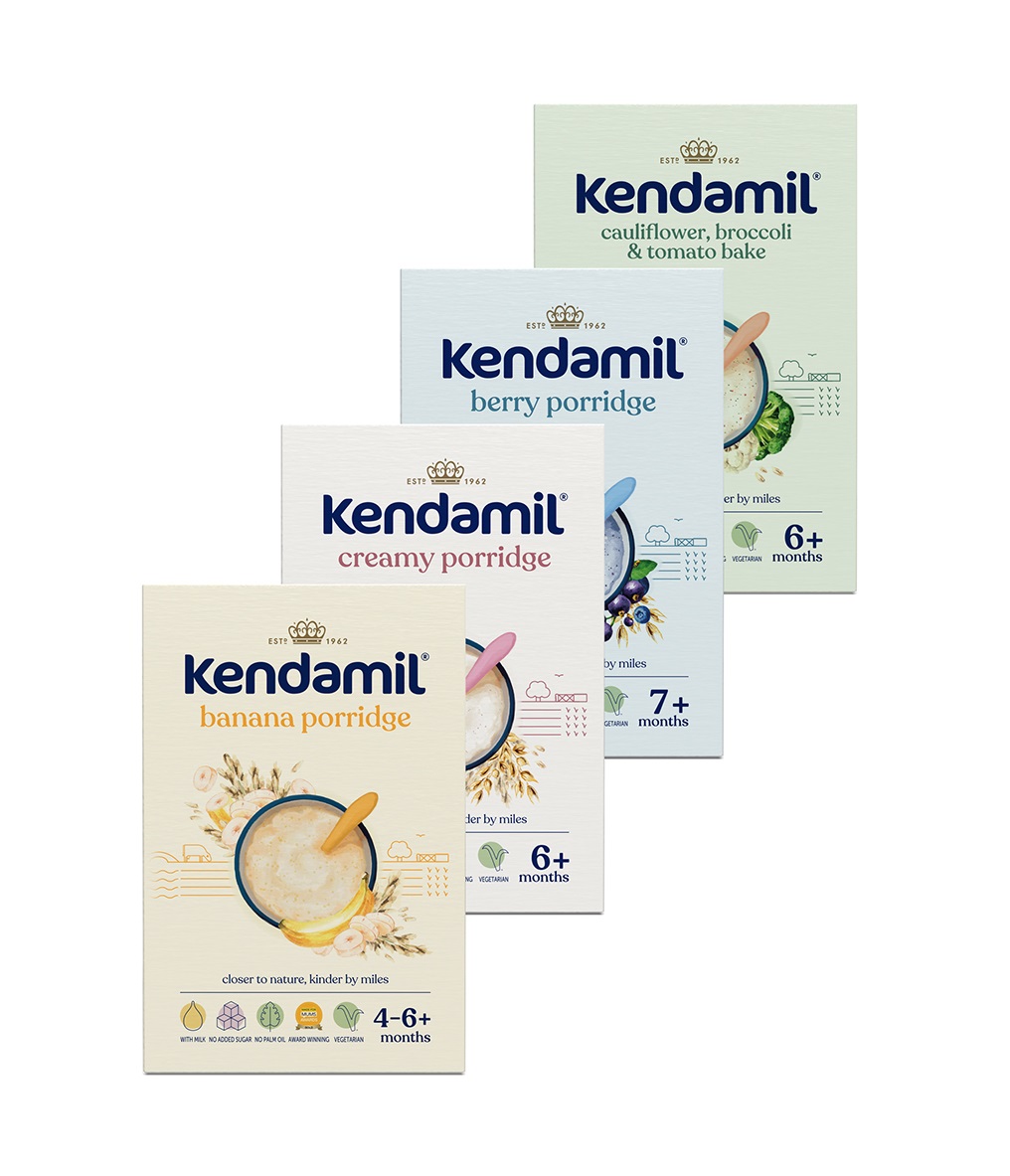 Kendamil Variace mléčných kaší 4-7m+ 4x150 g + dárek Kendamil