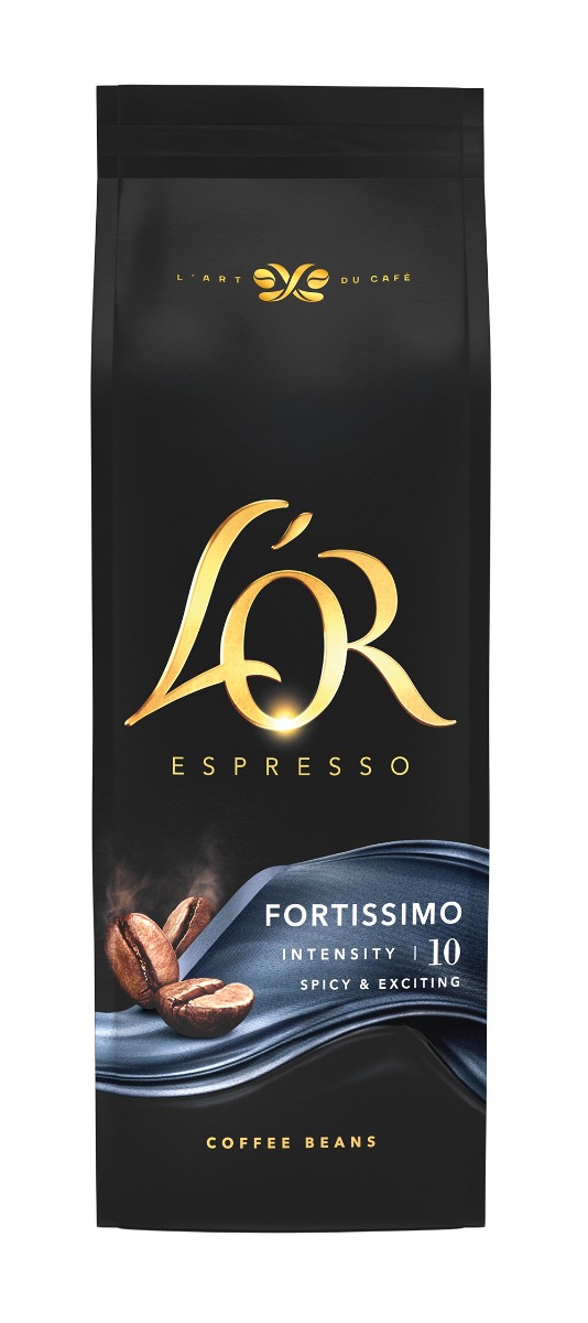 L'OR Espresso Fortissimo zrnková káva 500 g L'OR