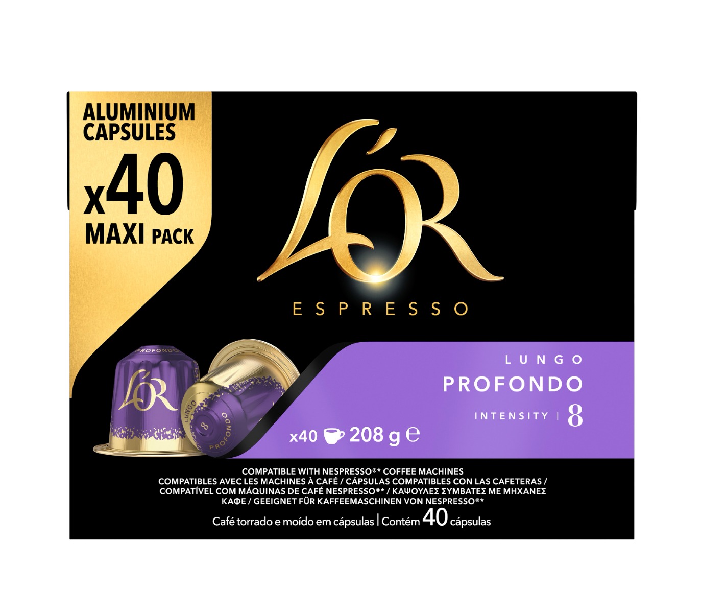 L'OR Espresso Lungo Profondo kávové kapsle 40 ks L'OR