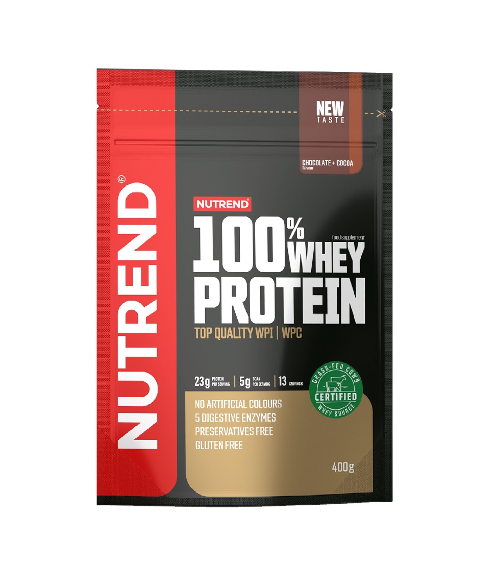 Nutrend 100% Whey Protein čokoláda + kakao 400 g Nutrend