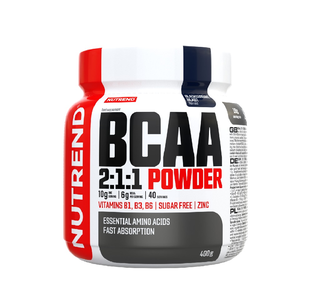 Nutrend BCAA Powder 2:1:1 černý rybíz 400 g Nutrend