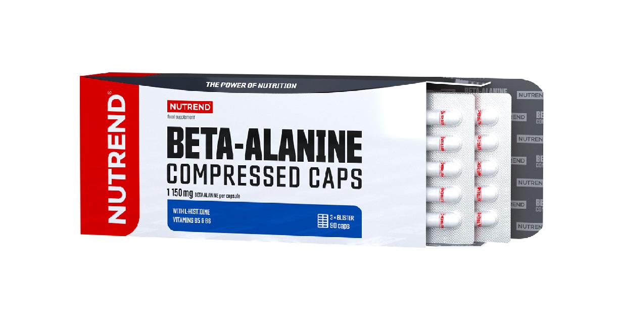 Nutrend Beta-Alanine Compressed Caps 90 kapslí Nutrend