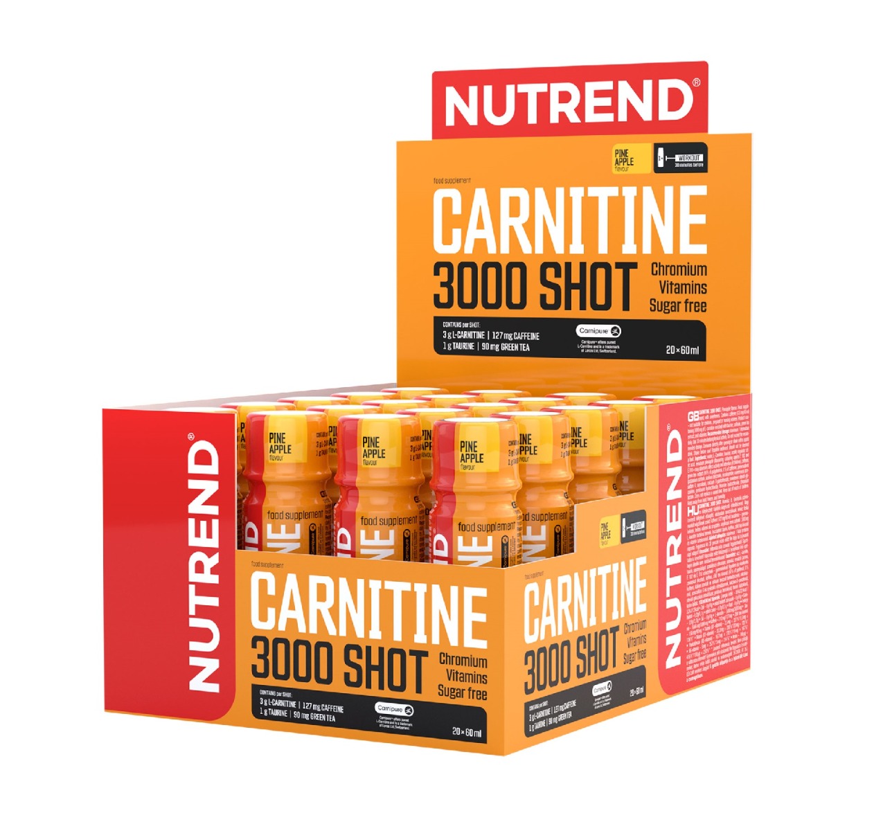 Nutrend Carnitine 3000 Shot ananas 20x60 ml Nutrend