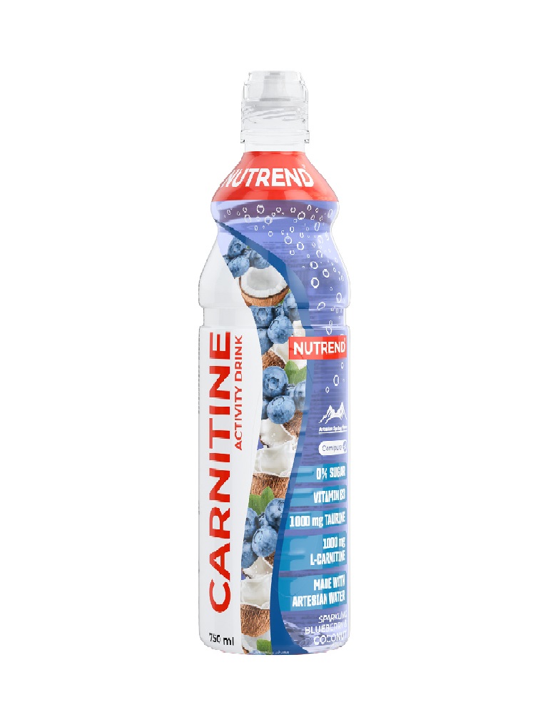 Nutrend Carnitine Activity Drink sycený kokos + borůvka 750 ml Nutrend