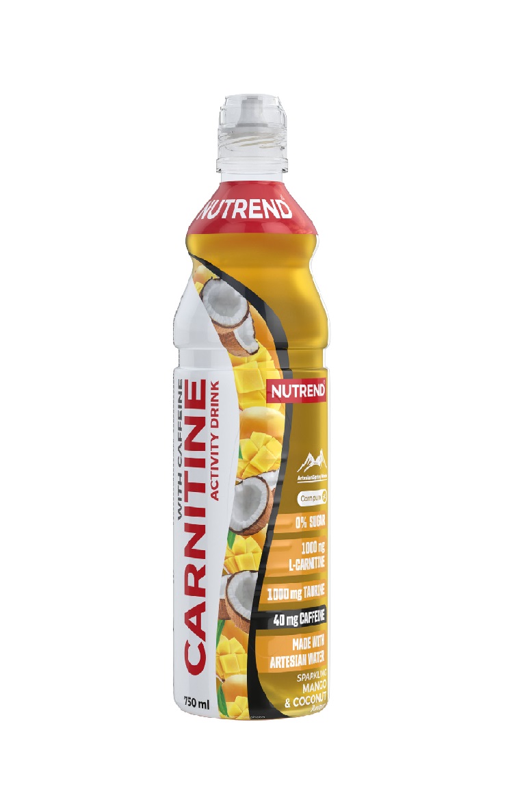 Nutrend Carnitine Activity Drink with Caffeine sycený mango + kokos 750 ml Nutrend