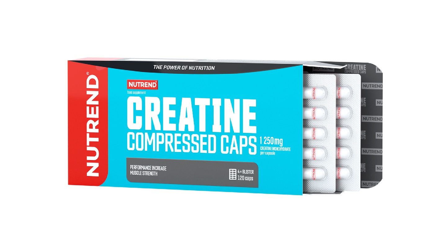 Nutrend Creatine Compressed Caps 120 kapslí Nutrend