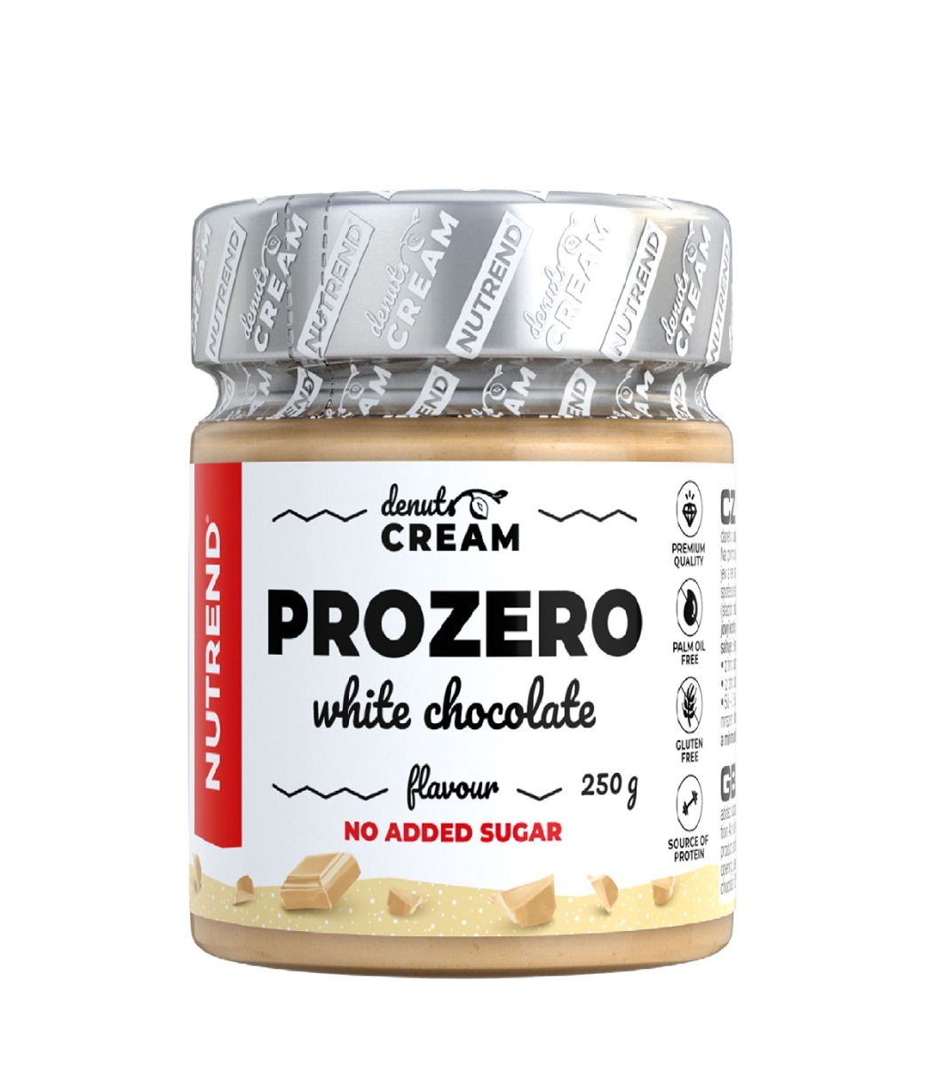 Nutrend DeNuts Cream Prozero bílá čokoláda 250 g Nutrend