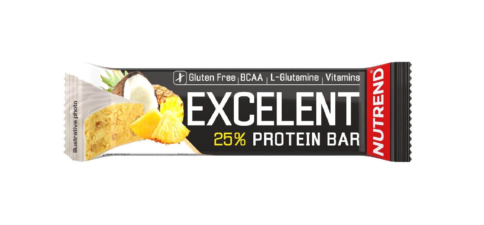 Nutrend Excelent Protein Bar ananas s kokosem v jogurtové polevě 85 g Nutrend