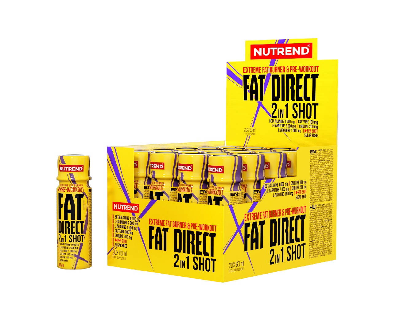 Nutrend Fat Direct Shot bez příchuti 20x60 ml Nutrend