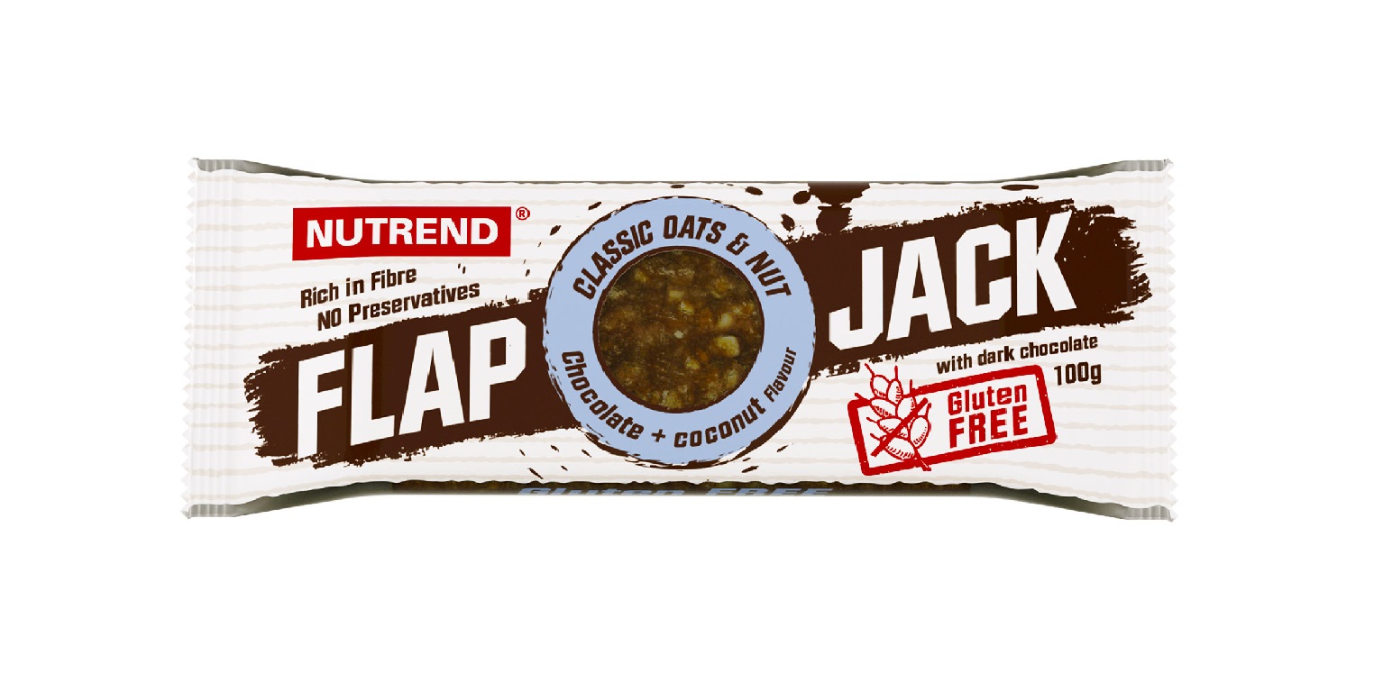 Nutrend Flapjack čokoláda + banán s hořkou čokoládou 100 g Nutrend