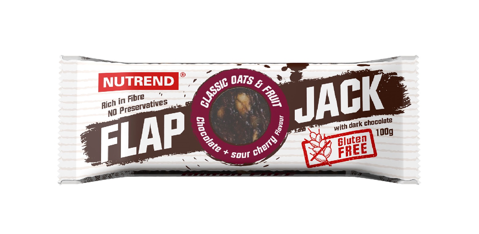 Nutrend Flapjack čokoláda + višeň s hořkou čokoládou 100 g Nutrend