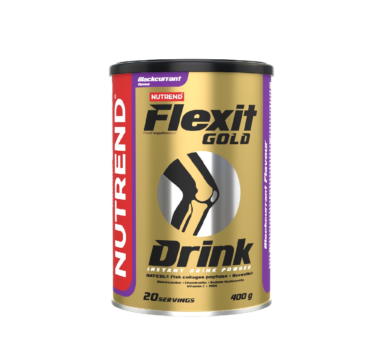 Nutrend Flexit Gold Drink černý rybíz 400 g Nutrend