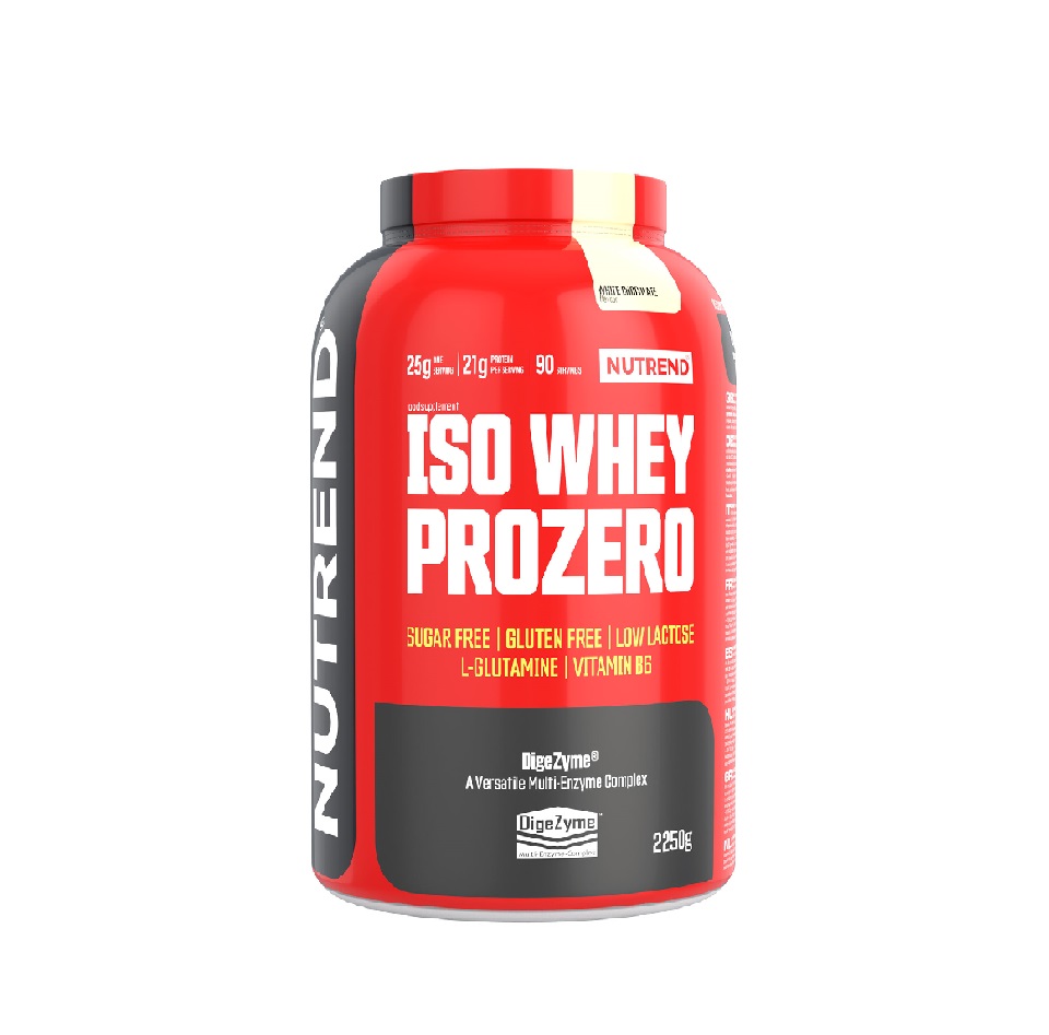 Nutrend Iso Whey Prozero bílá čokoláda 2250 g Nutrend