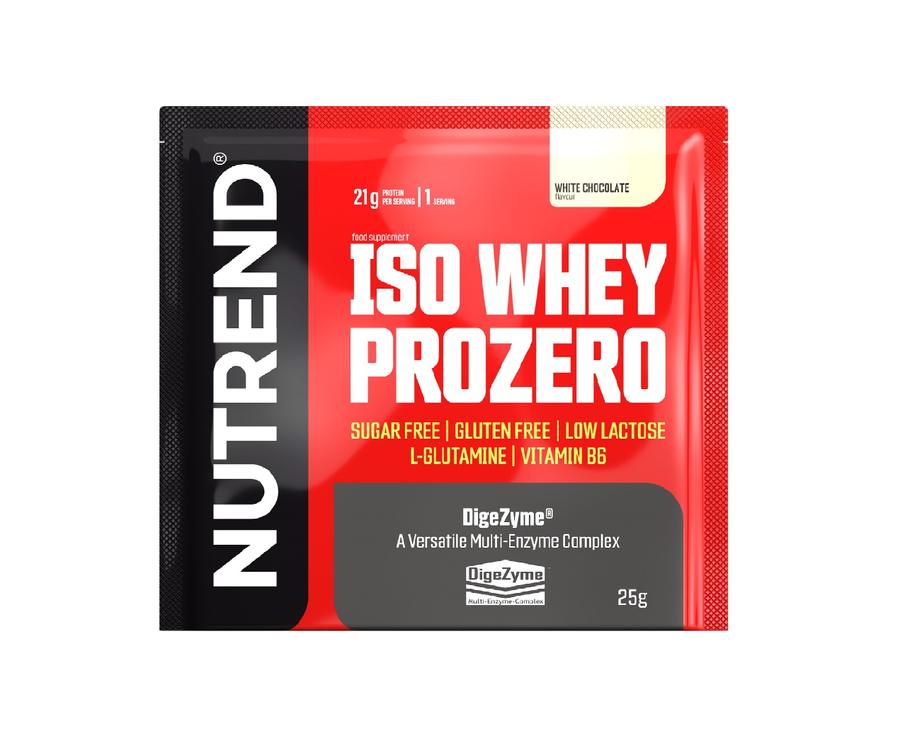 Nutrend Iso Whey Prozero bílá čokoláda 25 g Nutrend