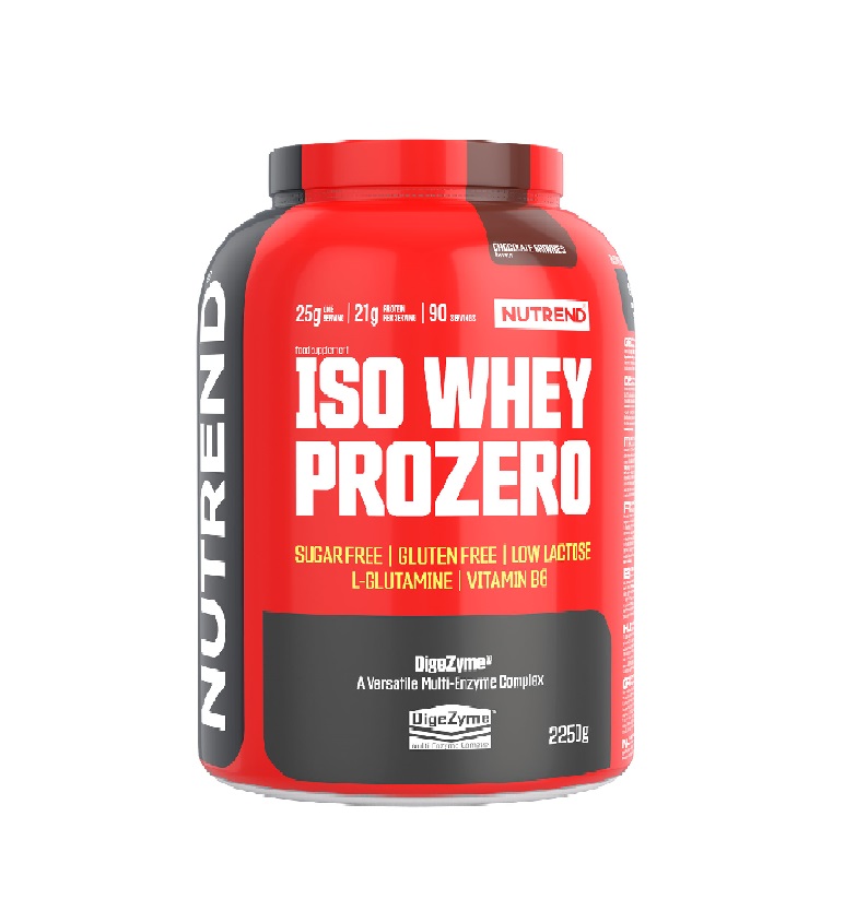 Nutrend Iso Whey Prozero čokoládové brownies 2250 g Nutrend