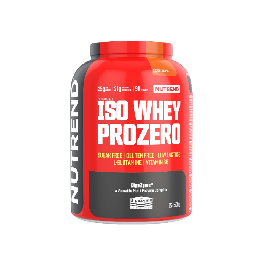 Nutrend Iso Whey Prozero slaný karamel 2250 g Nutrend