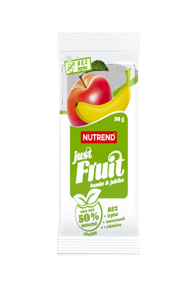 Nutrend Just Fruit banán + jablko 30 g Nutrend