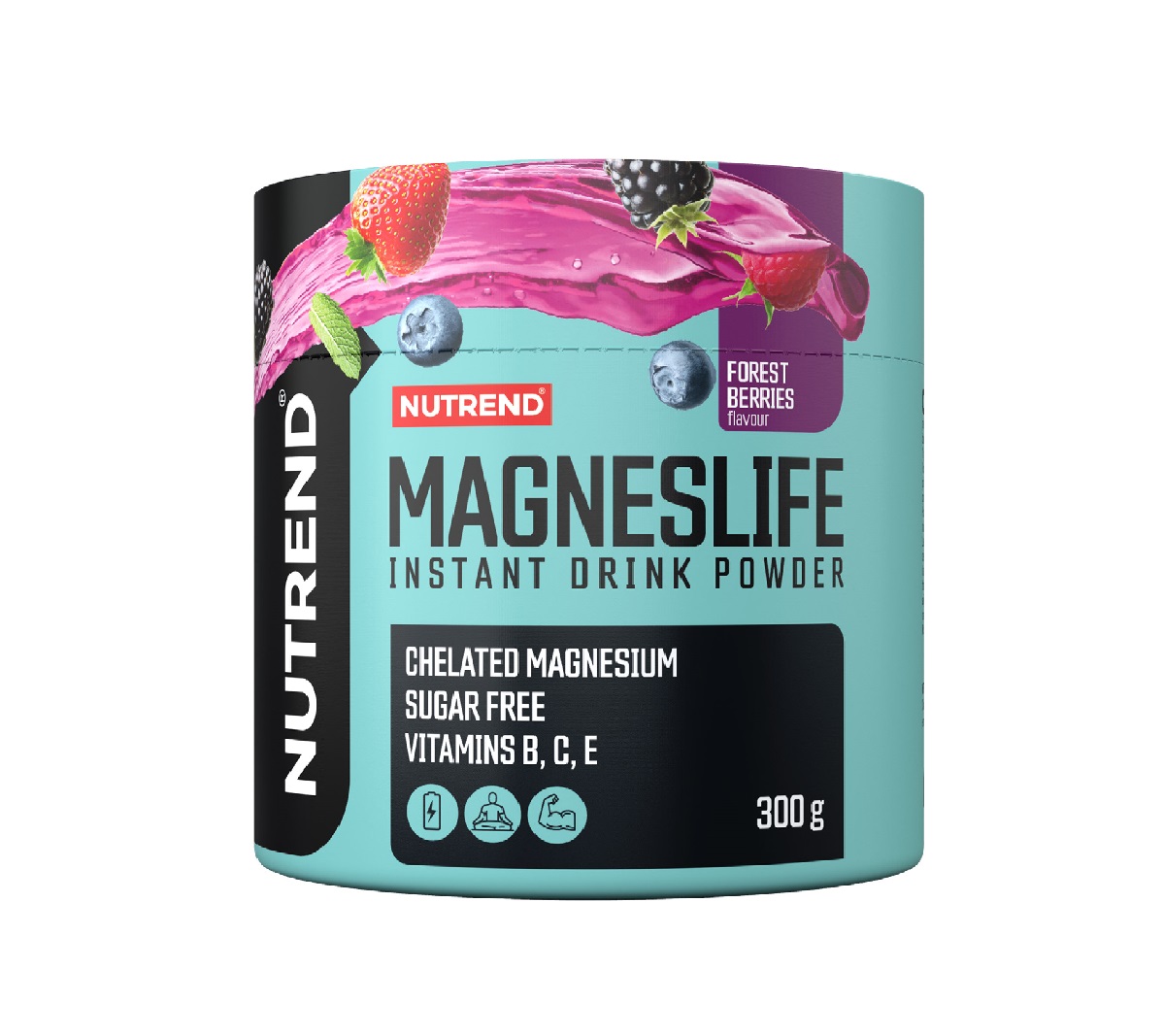 Nutrend Magneslife Instant Drink Powder lesní plody 300 g Nutrend