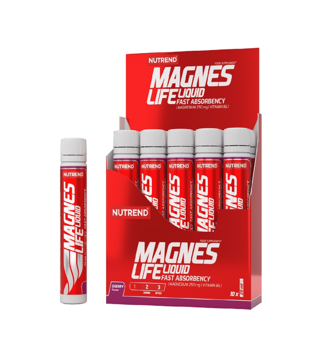 Nutrend Magneslife višeň 10x25 ml Nutrend