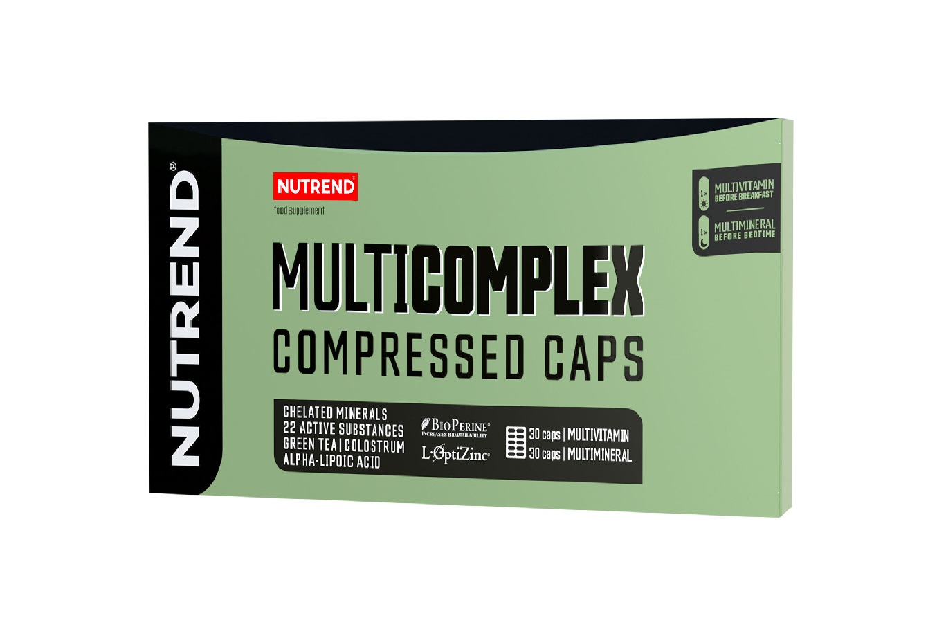 Nutrend Multicomplex Compressed Caps bez příchuti 60 kapslí Nutrend