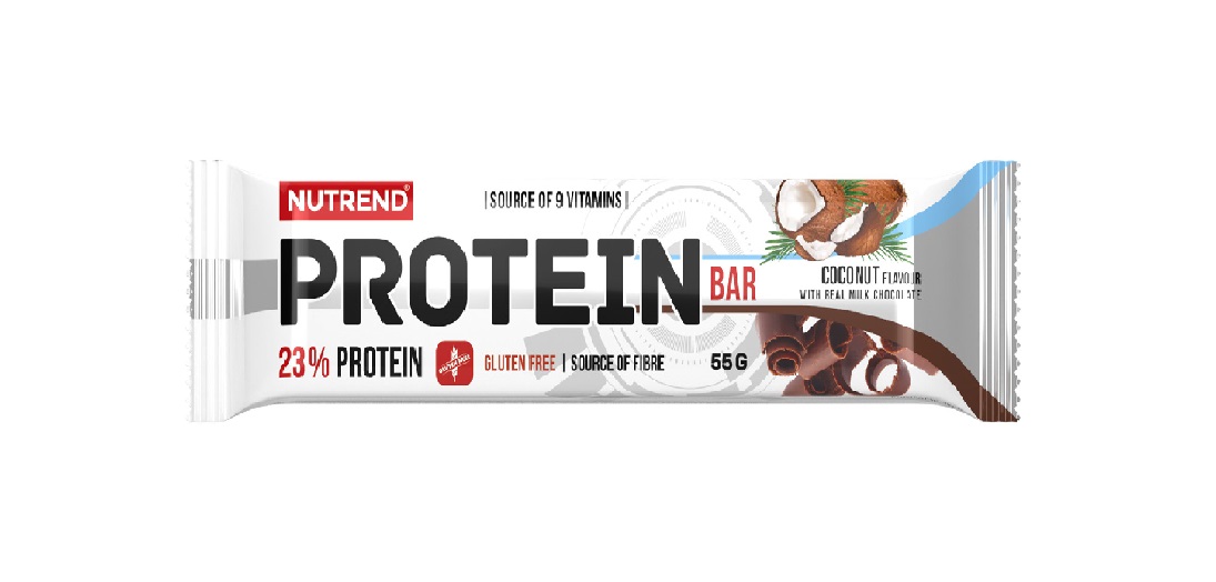 Nutrend Protein Bar kokos v mléčné čokoládě 55 g Nutrend