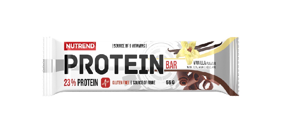 Nutrend Protein Bar vanilka v mléčné čokoládě 55 g Nutrend